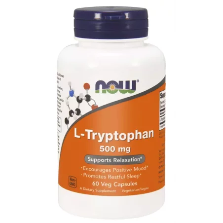 Now Foods L-Tryptophan 500 mg - 60 kaps. Now Foods L-Tryptophan 500 mg - 60 kaps.