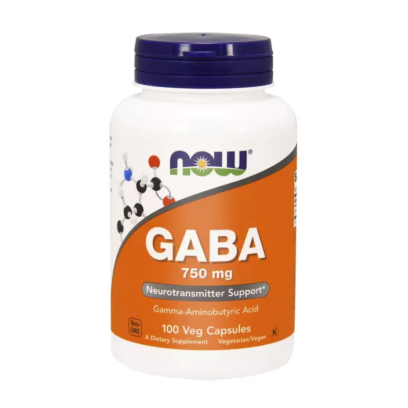 Now Foods Gaba 750mg - 100 kaps.