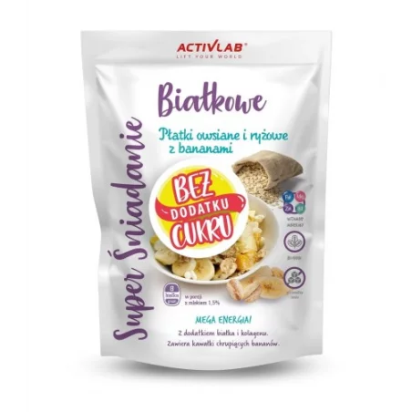 Activlab Super Śniadanie - Płatki owsiane i ryżowe - 300g