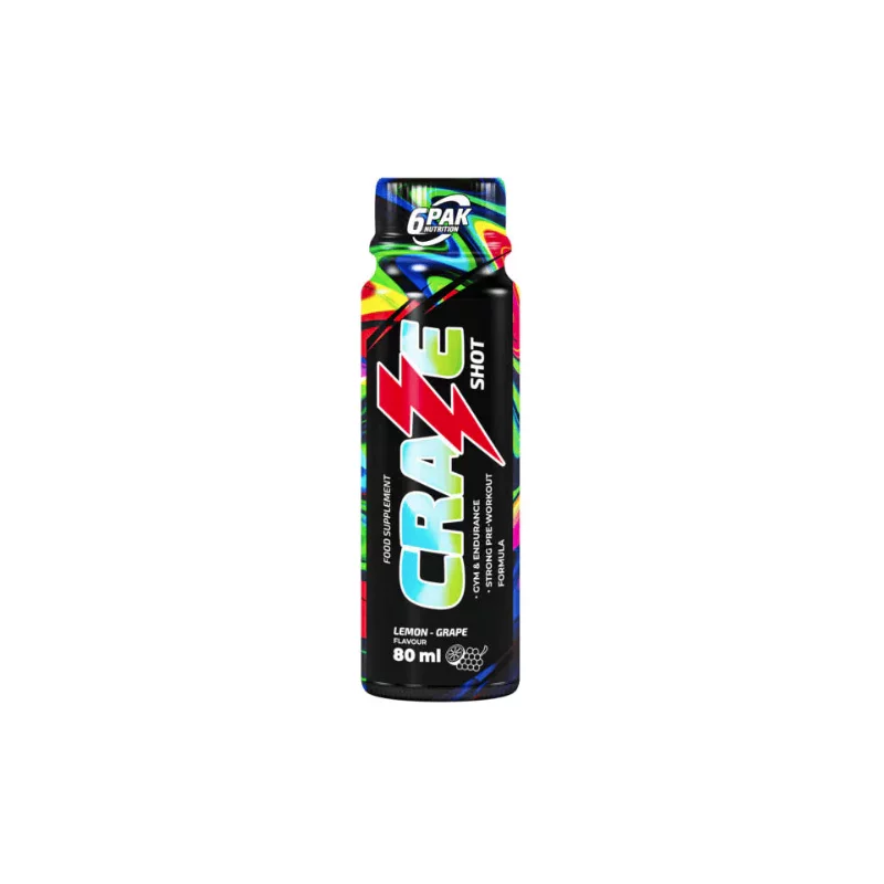 6PAK PRZEDTRENINGÓWKA CRAZE Shot - 80ml