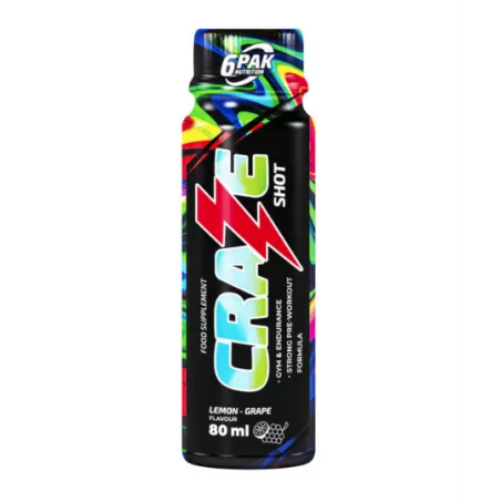 6PAK PRZEDTRENINGÓWKA CRAZE Shot - 80ml