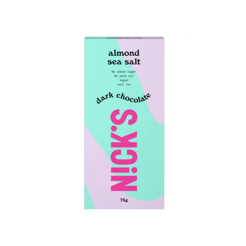 NICKS Dark chocolate 75 g - Almond sea salt