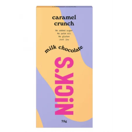 NICKS Milk chocolate 75 g - Hazelnut crunch