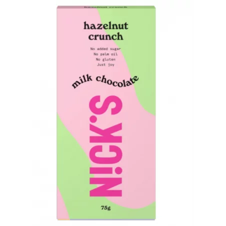 NICKS Milk chocolate 75 g - Caramel crunch NICKS Milk chocolate 75 g - Caramel crunch