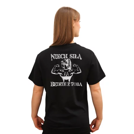 Silna Marysia - Koszulka Czarna - NIECH SIŁA BĘDZIE Z TOBĄ
