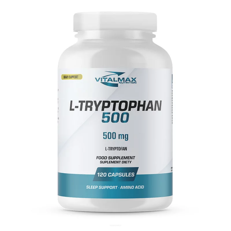 Vitalmax L-Tryptophan 500 mg - 120 kaps.