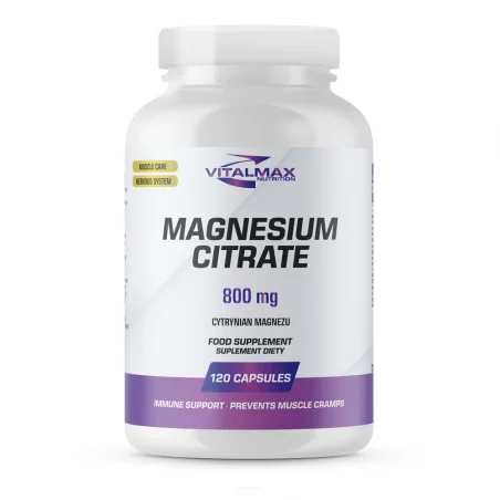 Vitalmax Magnesium Citrate 800 mg - 120 kaps. Vitalmax Magnesium Citrate 800 mg - 120 kaps.