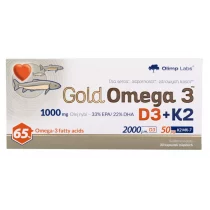 OLIMP Gold Omega 3 D3+K2 - 30 kaps.