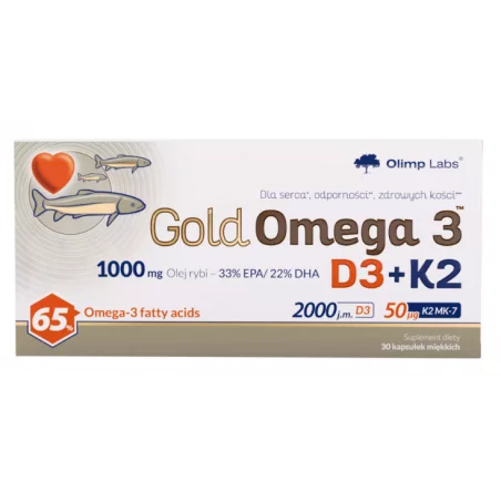 OLIMP Gold Omega 3 D3+K2 - 30 kaps.