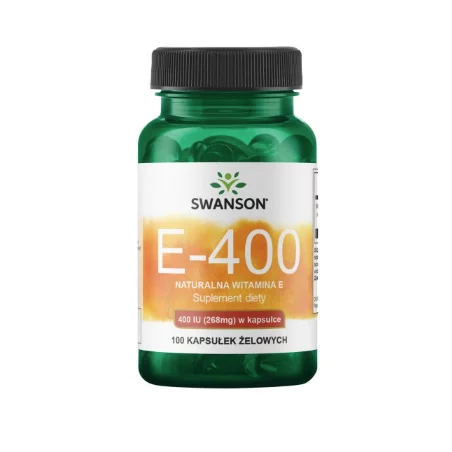 Swanson Witamina E 400IU - 100 kaps. Swanson Witamina E 400IU - 100 kaps.