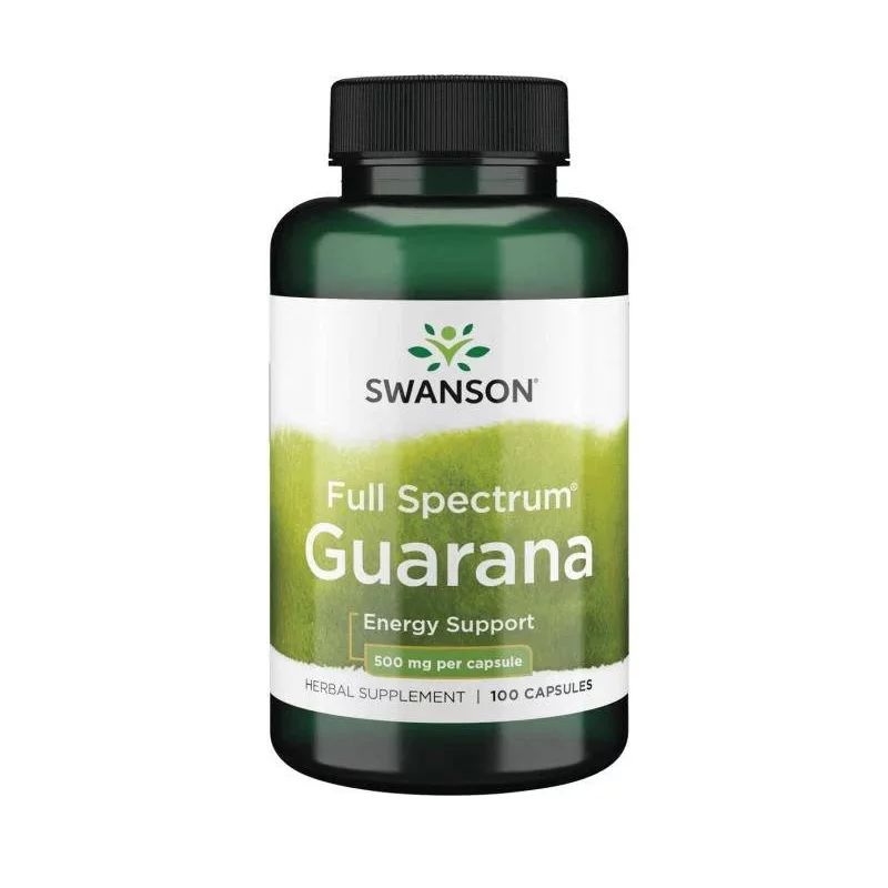 Swanson Guarana 500 mg - 100 kaps.