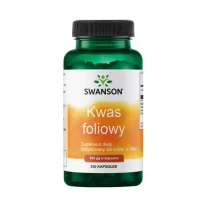 Swanson Kwas foliowy 800mcg - 250 kaps.