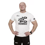 Paleciok - koszulka biała - Jo już po treningu