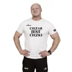 Paleciok - koszulka biała - ciężar jest ciężki
