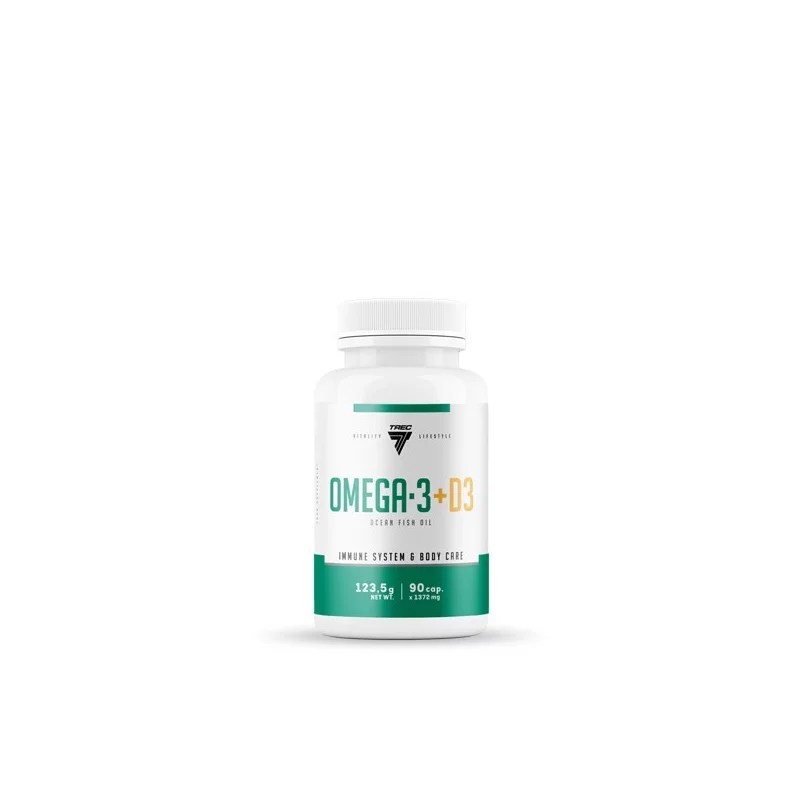 TREC Vitality Omega-3 + D3 - 90 kaps.
