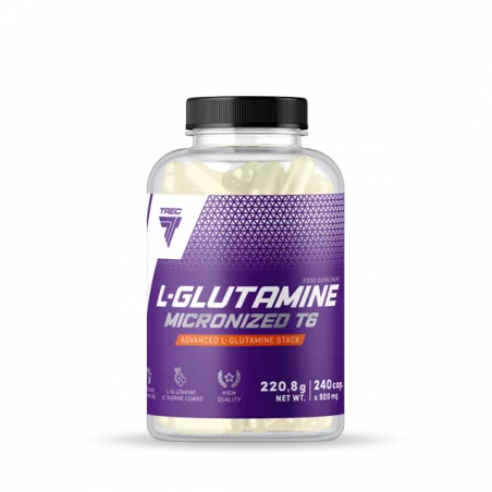TREC L-Glutamine Micronized T6 - 240 kaps.