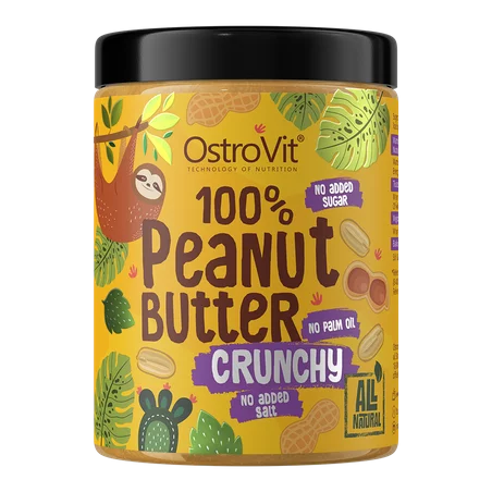 Ostrovit 100% Peanut Butter 1000g - Crunchy Ostrovit 100% Peanut Butter 1000g - Crunchy