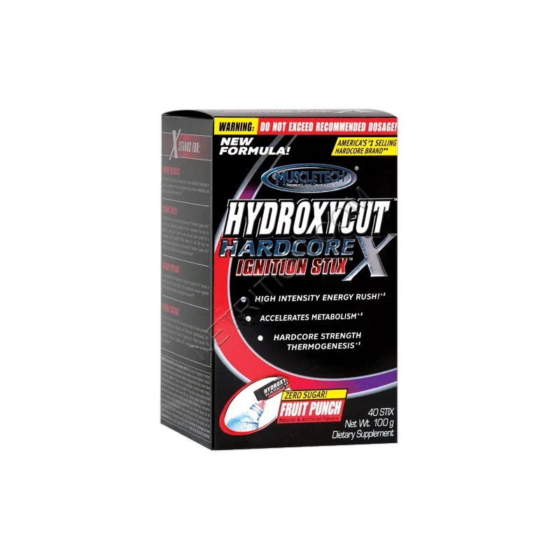 Muscletech Hydroxycut Hardcore X Ignition Stix - 40saszetek