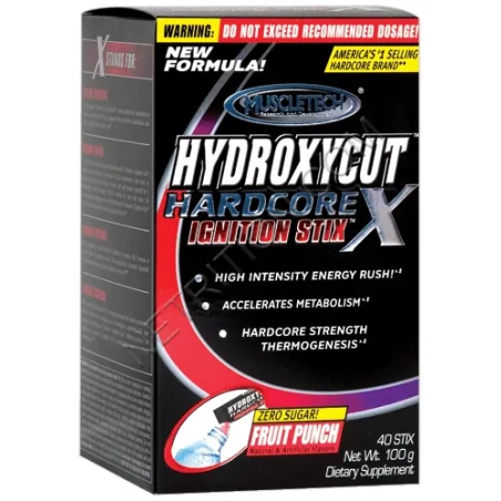 Muscletech Hydroxycut Hardcore X Ignition Stix - 40saszetek