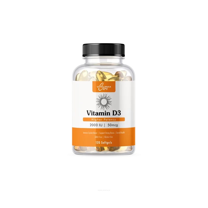 Vitalmax Vitamin D3 2000IU - 120 kaps.