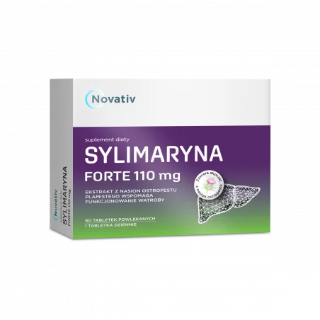 Novativ Sylimaryna Forte 110 mg - 60 tabl. Novativ Sylimaryna Forte 110 mg - 60 tabl.