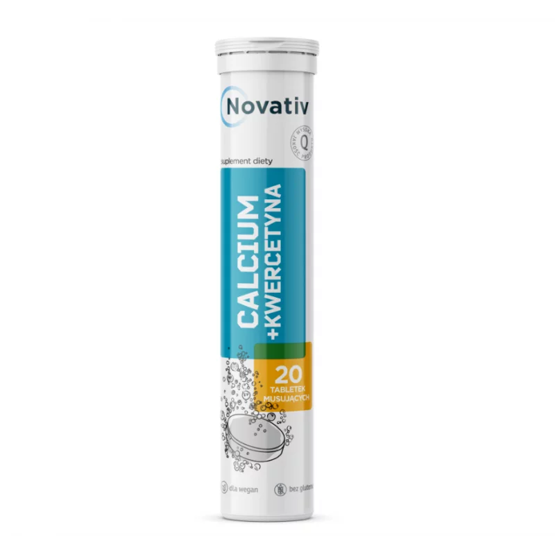 Novativ Calcium + Kwercetyna - 20 tabl.