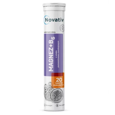 Novativ Magnez + B6 - 20 tabl. Novativ Magnez + B6 - 20 tabl.
