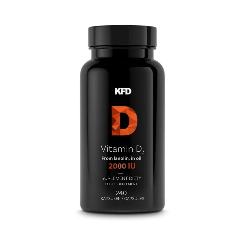 KFD Vitamin D3 2000 IU - 240 kaps (aż 240 porcji!)