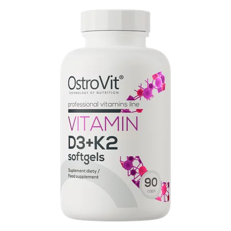Ostrovit Vitamin D3+K2 softgels - 90 kaps.