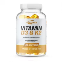 Vitalmax Vitamin D3+ K2 MK-7 - 120 softgels