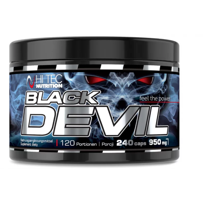 Hi Tec BLACK DEVIL - 240 kaps. [DAA, MACA, TRIBULUS, ZMA]