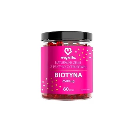 MyVita Naturalne Żelki Biotyna - 60 szt. MyVita Naturalne Żelki Biotyna - 60 szt.