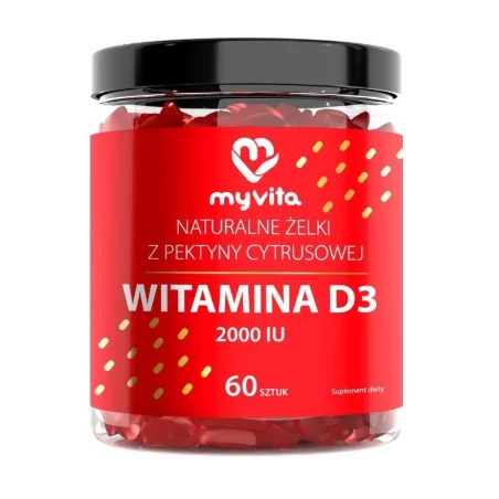MyVita Naturalne Żelki Witamina D3 2000IU - 60 szt.