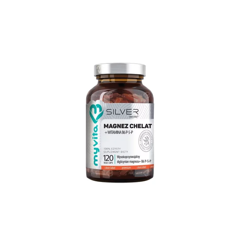 MyVita Silver Pure Magnez Chelat+B6 - 120 kaps.