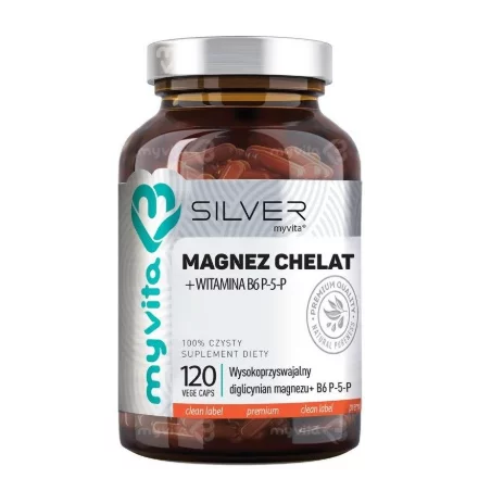 MyVita Silver Pure Magnez Chelat+B6 - 120 kaps.