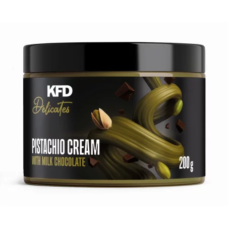 KFD PISTACHIO CREAM WITH MILK CHOCOLATE - 200 g (krem pistacjowy z mleczną czekoladą)