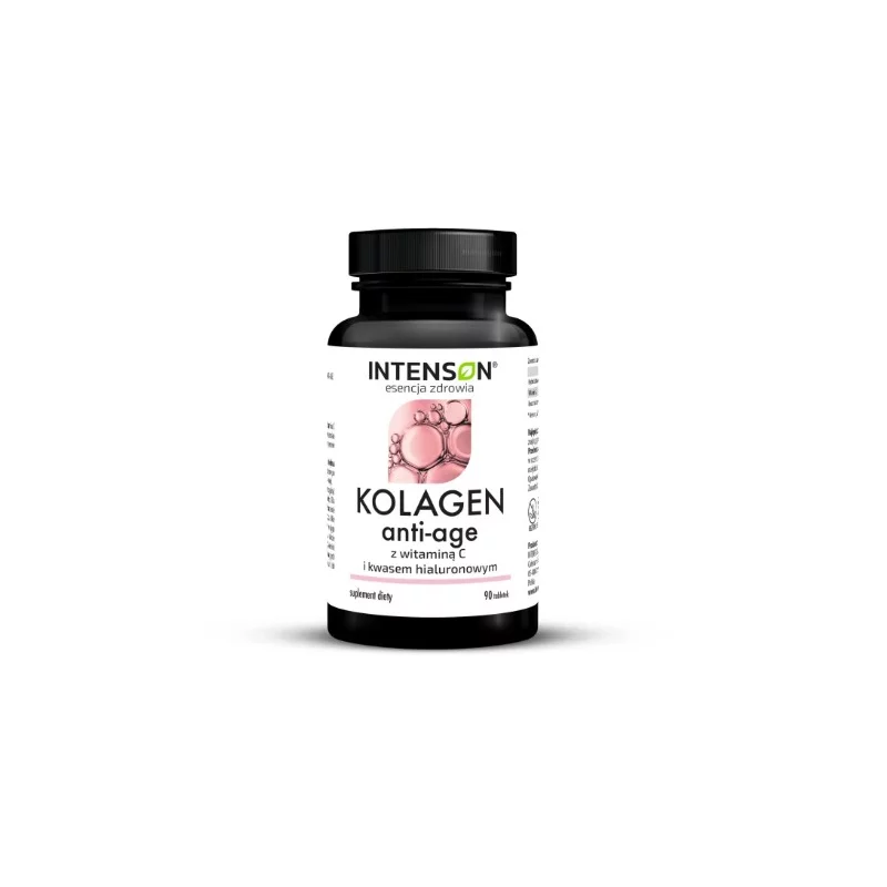Intenson Kolagen + hialuron + witamina C ANTI-AGE - 90 tabl.