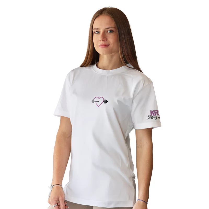 STRONG ZUZA - Koszulka Biała - RANDKA TYLKO W KLUBIE