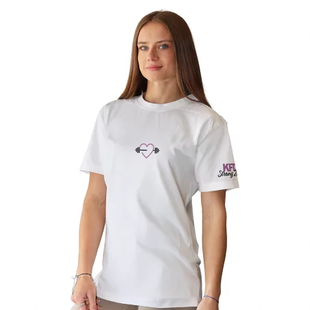 STRONG ZUZA - Koszulka Biała - RANDKA TYLKO W KLUBIE