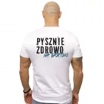 CLLAS14 MAREK - Koszulka Biała - Pysznie, zdrowo, na sportowo