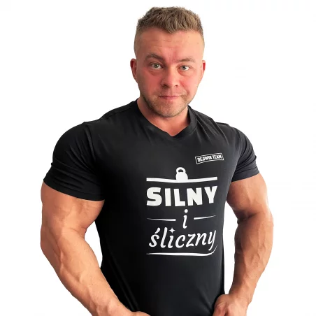 DEJWIK - Koszulka Czarna - Silny i Śliczny