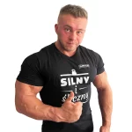 DEJWIK - Koszulka Czarna - Silny i Śliczny