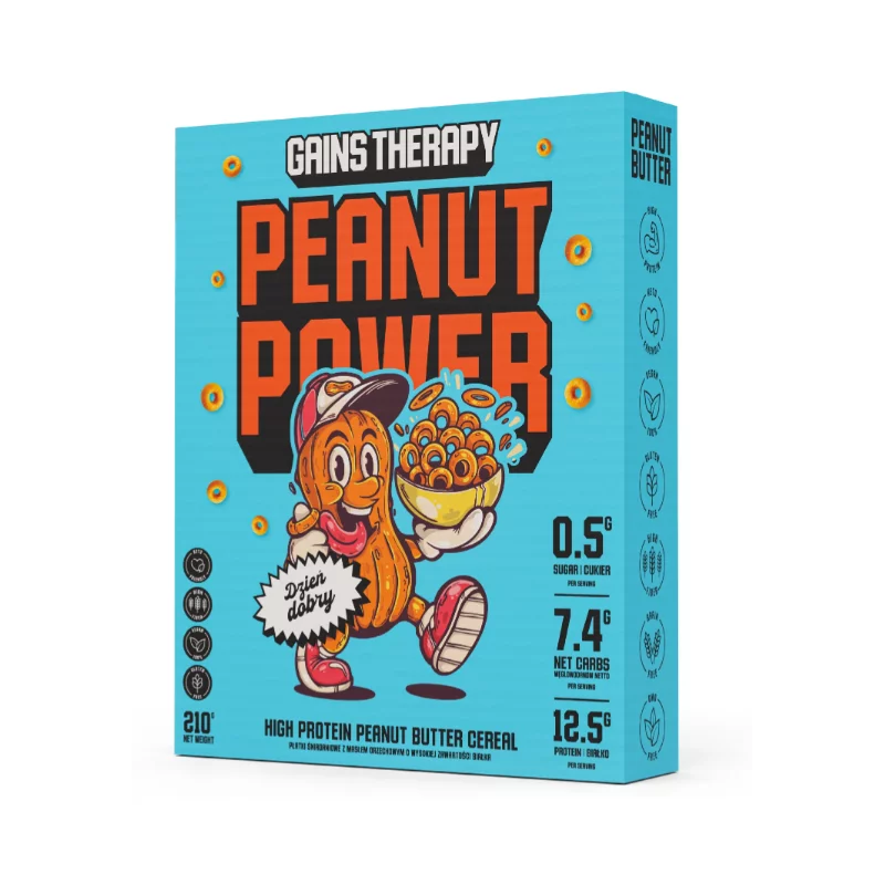Gains Therapy Protein Cereal - 210 g (wysokobiałkowe płatki śniadaniowe)