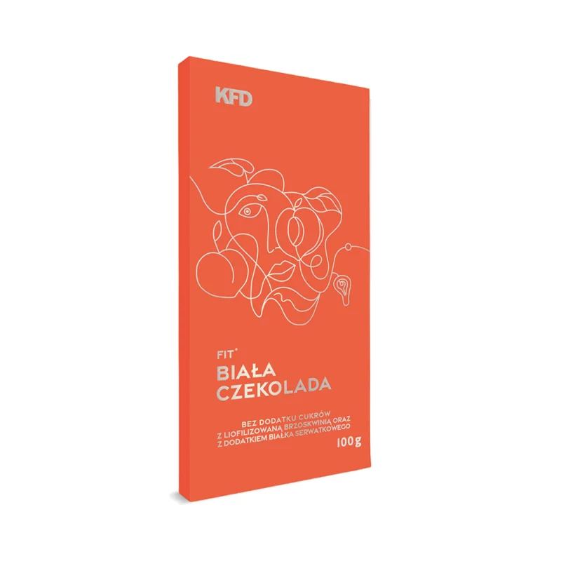 KFD Fit Biała Czekolada z brzoskwinią - 100 g