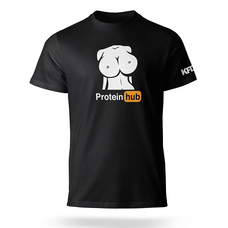 KFD Czarna Koszulka "PROTEINHUB"