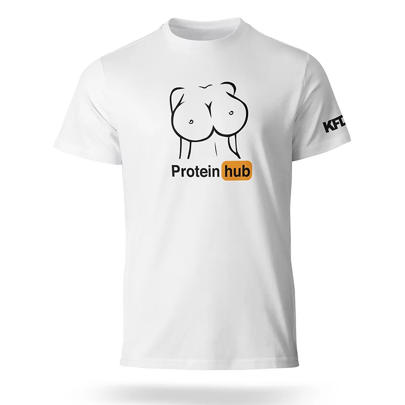 KFD Biała Koszulka "PROTEINHUB"