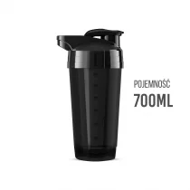 KFD Shaker-X 700 ml - czarny + kolorowe logo (bez sitka)