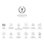 KFD Shaker-X 700 ml - czarny + kolorowe logo (bez sitka)