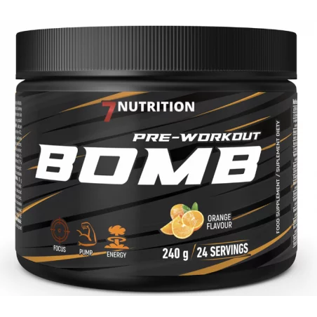7 Nutrition BOMB Pre-Workout 240g - Pomarańczowy