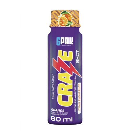 6PAK PRZEDTRENINGÓWKA CRAZE Shot - 80ml